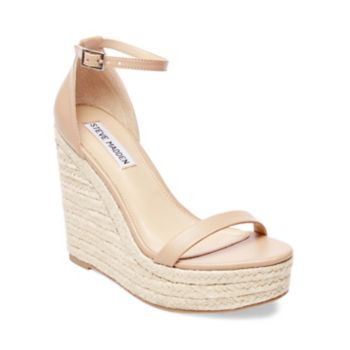 steve madden nude wedges