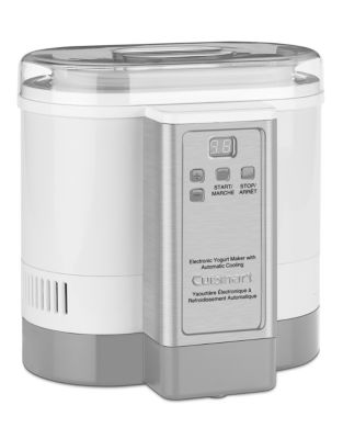 Cuisinart Electronic Yogurt Maker with Automatic Cooling-WHITE-One Size
