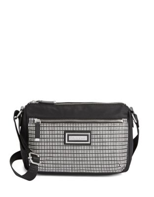 black and white checkered crossbody