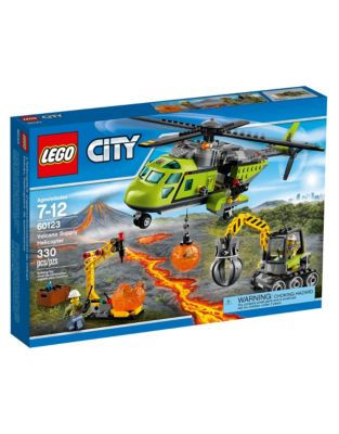 Lego City Volcano Explorers Volcano Supply Helicopter 60123-MULTI-One Size