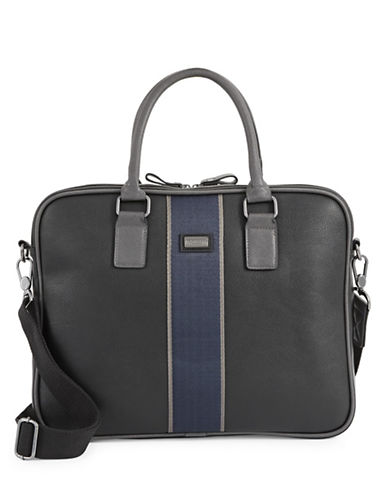 TED BAKER 'Dentown' Faux Leather Document Bag in Black | ModeSens
