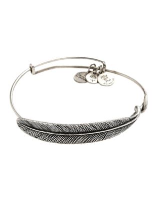 Alex And Ani Plume Wrap-SILVER-One Size
