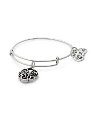 Alex And Ani Path of Life Silverplated Charm Bangle Bracelet-SILVER-One Size
