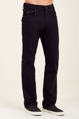 true religion black straight jeans