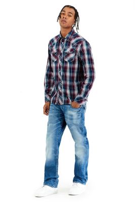 true religion flap pocket straight jeans