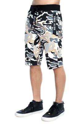 true religion camo shorts