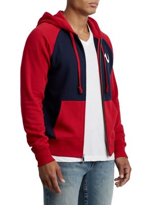 TR ACTIVE RAGLAN ZIP UP HOODIE