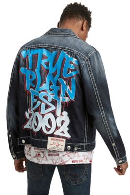 true religion graffiti trucker jacket