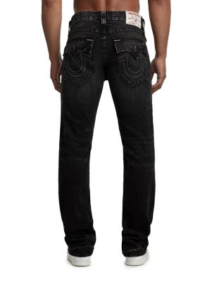 jeans with checkered patches