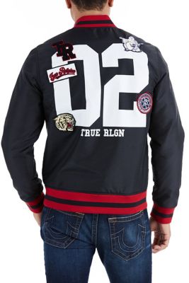 MENS PATCH VARSITY JACKET