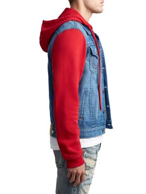 true religion jean jacket red