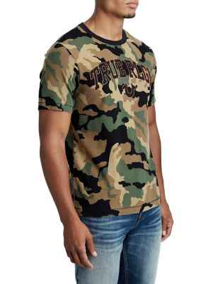 MENS CAMO LOGO GRAPHIC TEE