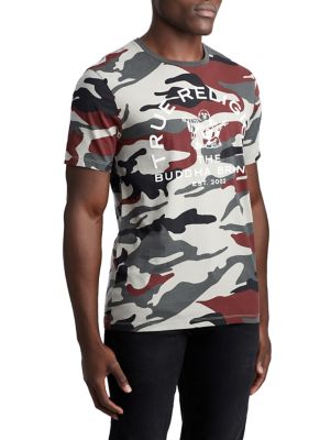 MENS COLOR CAMO LOGO TEE