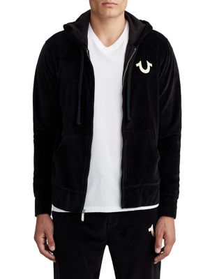 true religion black zip hoodie