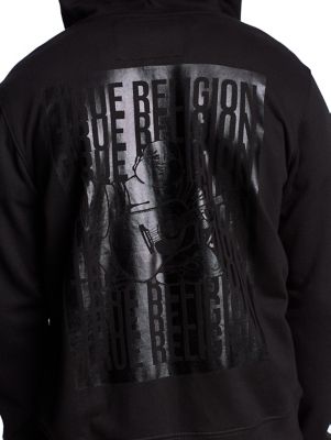 all black true religion hoodie