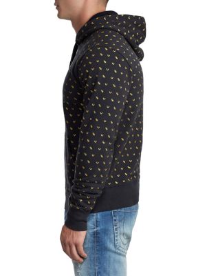 tr monogram pullover hoodie