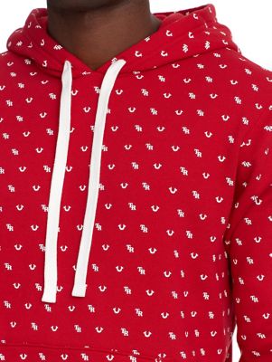 tr monogram pullover hoodie