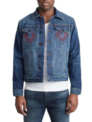 black true religion jean jacket