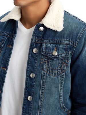 true religion jean jacket with fur