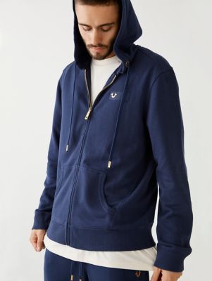 true religion navy blue hoodie