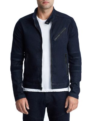 mens denim moto jacket