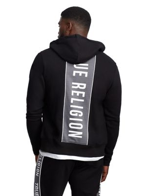 black true religion hoodie