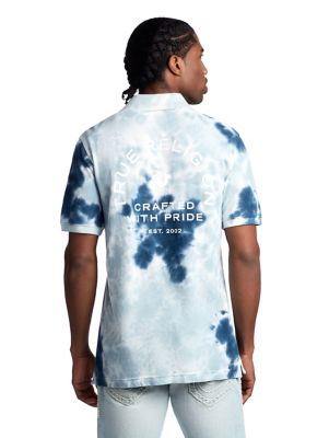 mens polo tie dye