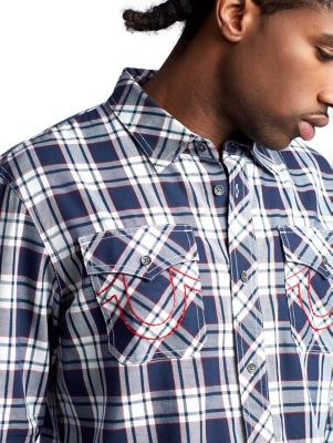 true religion plaid shirt