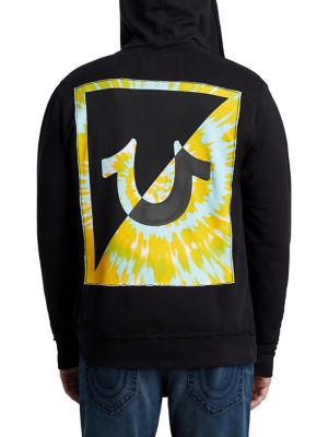 SPLICED HORSESHOE ZIP HOODIE