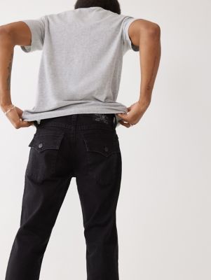 true religion black straight jeans