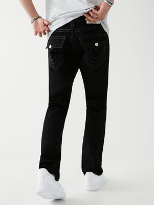 black and white true religion jeans