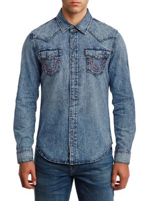 true religion denim shirt