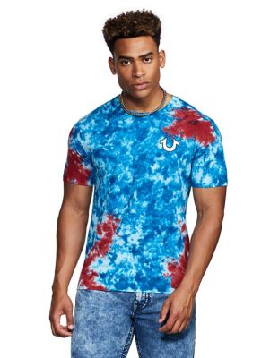 true religion blue tie dye shirt