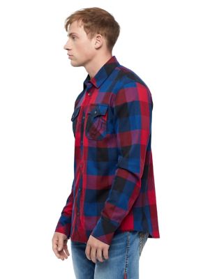 true religion plaid shirt
