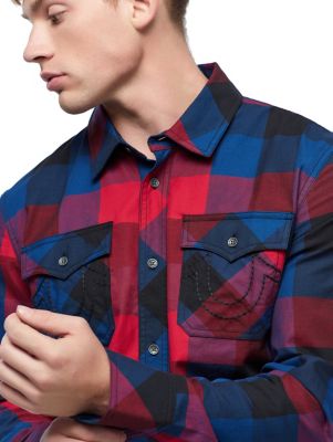 true religion plaid shirt
