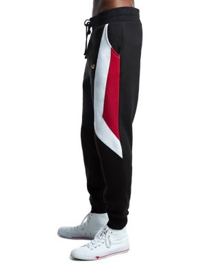 nike mens regular fit color block jogger pant