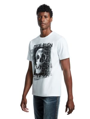 black and cream graphic tee