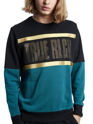 matching sweats and crewneck