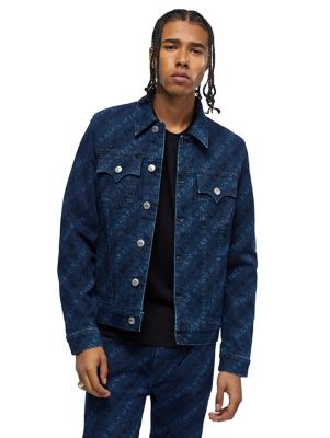 monogram jean jacket