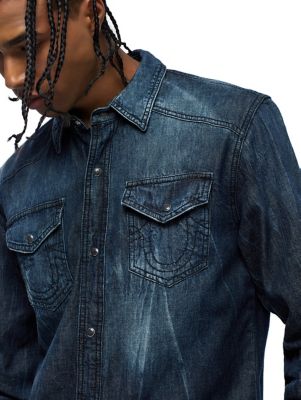 DENIM UTILITY SHIRT