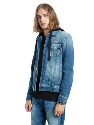 HOODED DENIM JACKET