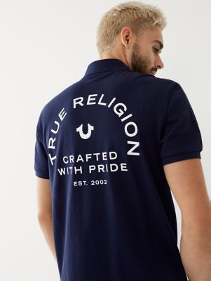gray true religion shirt