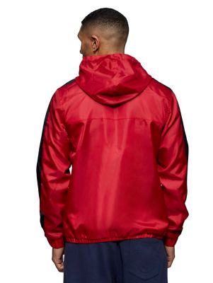 color block pullover windbreaker