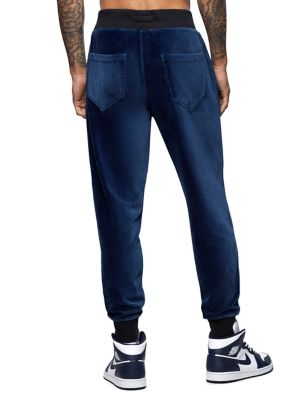 black corduroy joggers