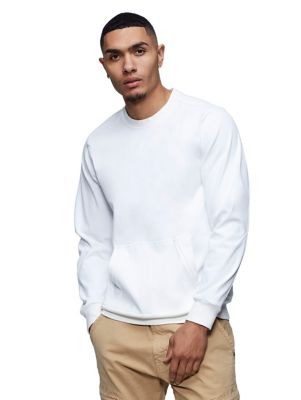 WOVEN CREWNECK SWEATSHIRT