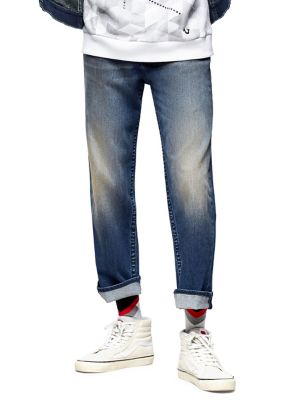 shorter length mens jeans
