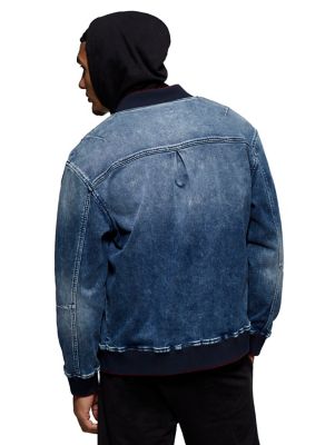 DENIM BOMBER JACKET