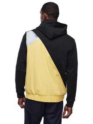 black and yellow true religion jacket
