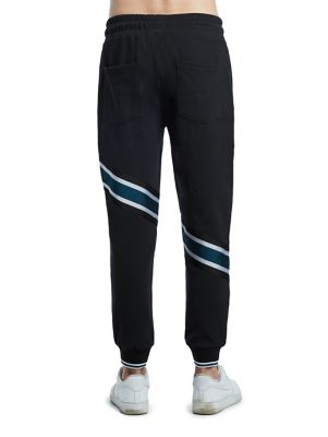 joggers with one stripe