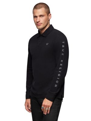 zara men's long sleeve polo